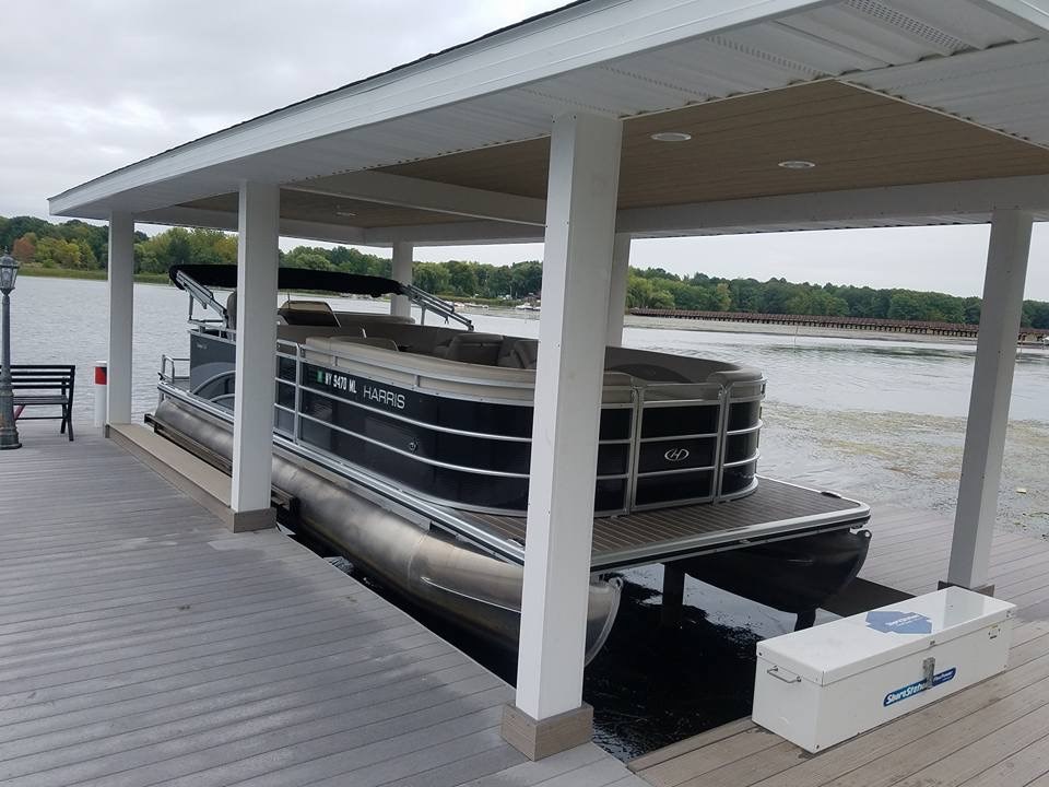 Boat House Lifts Permanent Boat Lifts ShoreStation®